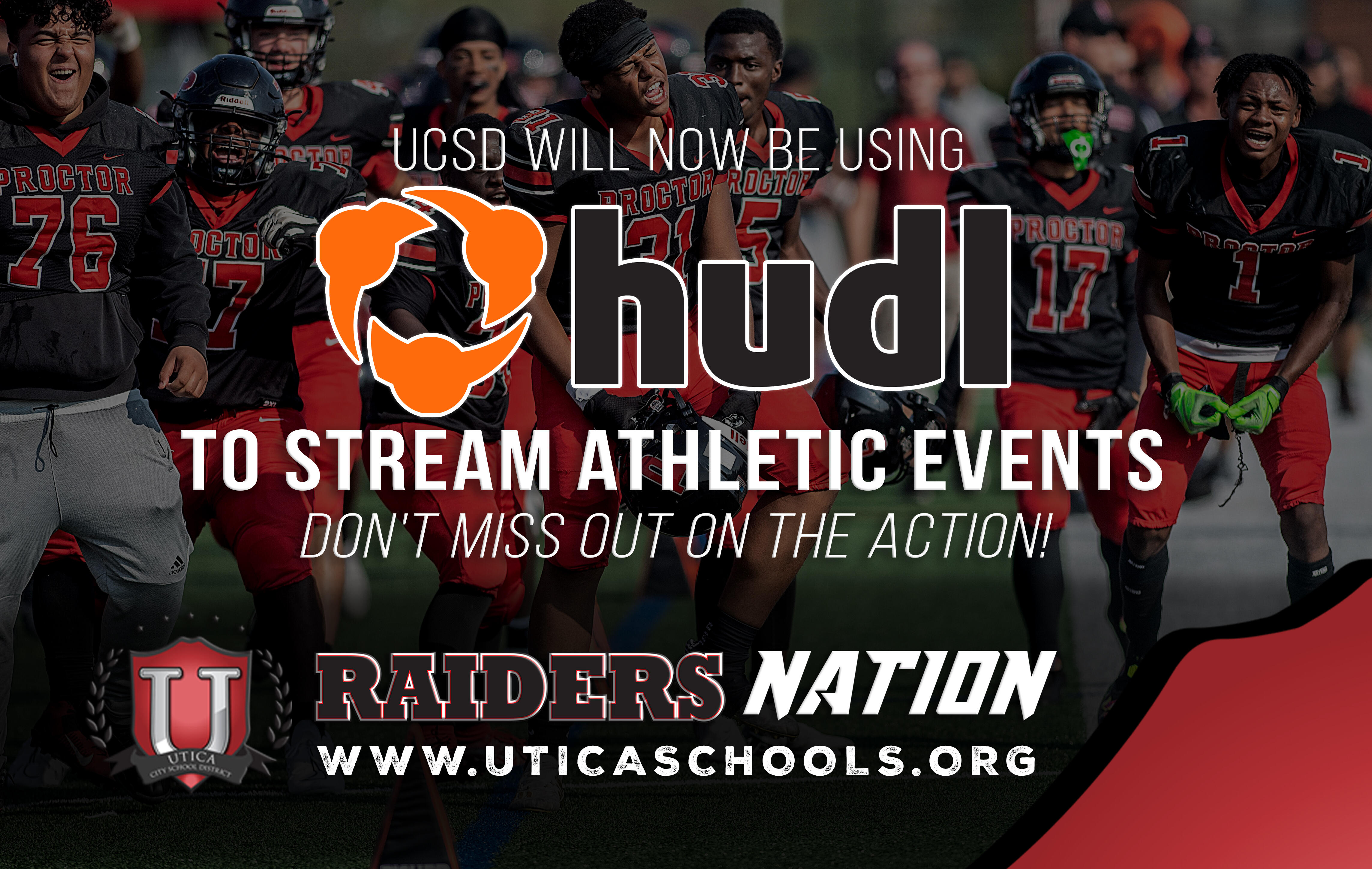 UCSD ayeuna bakal ngagunakeun HUDL TV pikeun ngalirkeun data acara atlit. Ulah sono kaluar dina aksi!